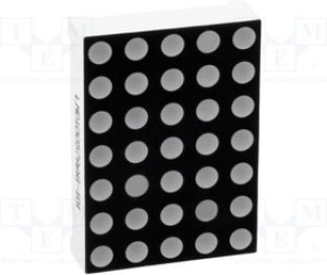 LMD10057BAG-101, Дисплей: LED, матрица, 5x7, зеленый, 6мкд, анод, 27,94x19,96мм LMD10057BAG-101, Дисплей: LED, матрица, 5x7, зеленый, 6мкд, анод, 27,94x19,96мм
