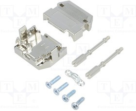 DCTL09-K, Корпус для разъемов D-Sub, D-Sub 9pin, D-Sub HD 15pin, прямой
