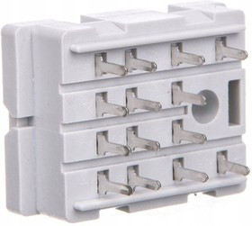 Цоколь SU4D, серый, для печатных плат, для R4N