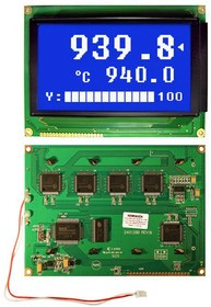 NHD-240128WG-BTMI-VZ#, LCD Graphic Display Modules &amp; Accessories STN-Blue (-) 144.0 x 104.0