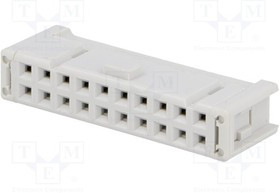 AWP-20B, Вилка, IDC, "мама", PIN: 20, на шлейф, 1,27мм, Ш.контактов: 2,54мм