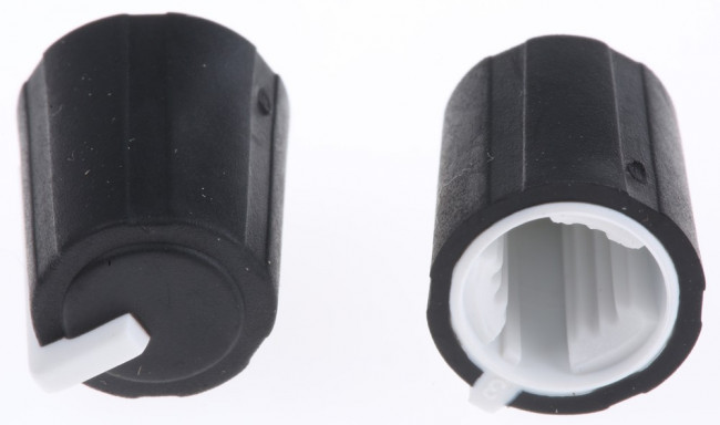 3/03/TP110-006/237/224, 11.5mm Black Potentiometer Knob for 6mm Shaft Splined, 3/03/TP110-006/237/224 3/03/TP110-006/237/224, 11.5mm Black Potentiometer Knob for 6mm Shaft Splined, 3/03/TP110-006/237/224