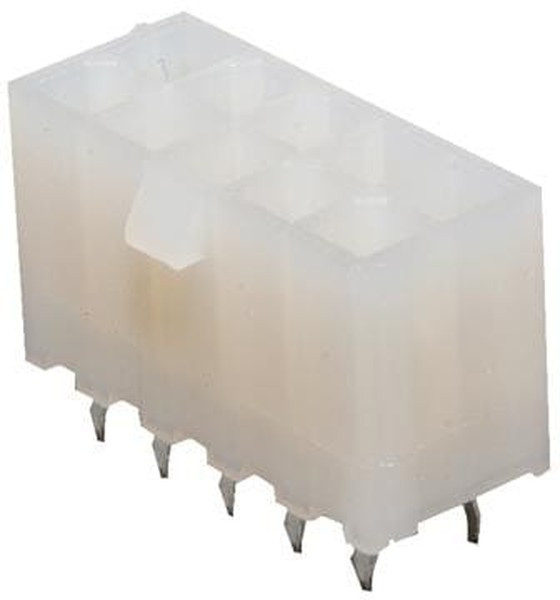 39-29-0103, Mini-Fit Jr. Series Straight Through Hole PCB Header, 10 Contact(s), 4.2mm Pitch, 2 Row(s), Shrouded