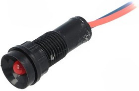 LR-D5-12AC/DC, Индикат.лампа: LED, вогнутый, 12ВDC, 12ВAC, Отв: d11мм, IP40