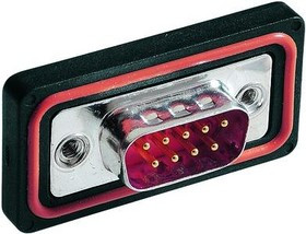 09675097658, D-Sub Standard Connectors 9P DSUB IP67 R/A SOLDER PIN