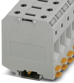 3009053, UKH 50-IB Series Grey DIN Rail Terminal Block, 16 50mm², Single-Level, Screw Termination