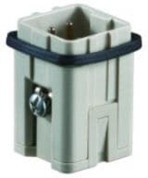 T2010033101-000, Heavy Duty Power Connectors 3P 2R 10V Plug 26-14 AWG SpringCont