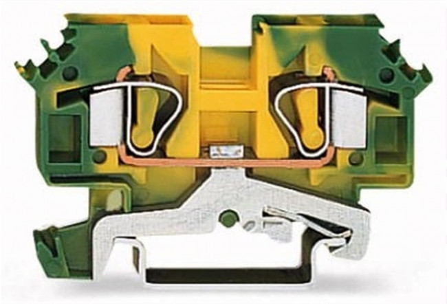 282-607, TERMINAL BLOCK, DIN RAIL, 2 POSITION, 24-10AWG