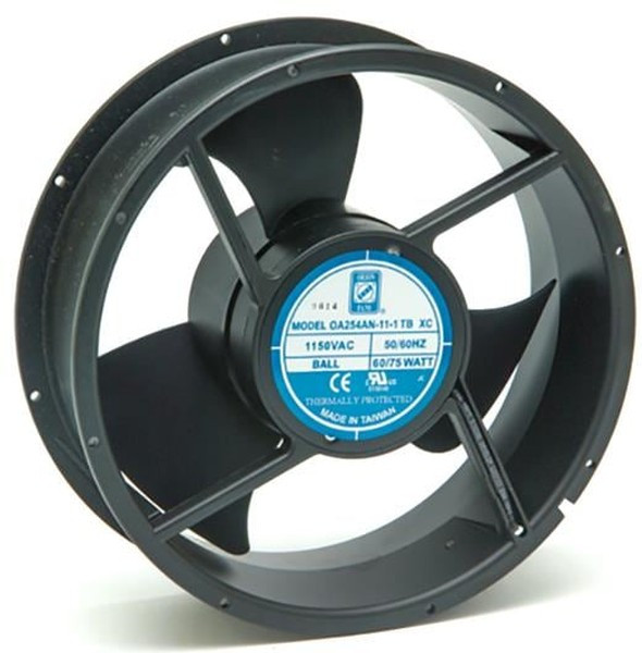 OA254AN-22-1WBXC, AXIAL FAN, BALL, 850CFM, 69DB, 75W, 230V