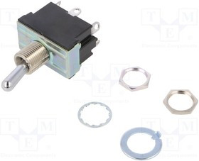 ET220N12-Z, Переключатель: тумблер, Пол: 2, DPDT, ON-ON, 20A/125ВAC, Серия: ET