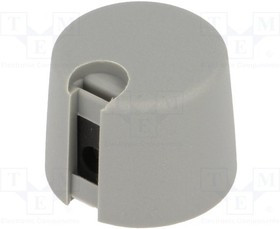 A1020068, Ручка, с указателем, пластмасса, dоси: 6мм, d20x16мм, серый, винтом