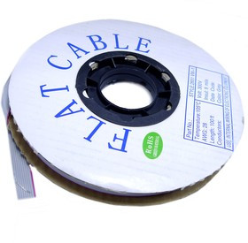 Шлейф серый с красной полосой RC -10 х 0,08 (28AWG) 30,5 м