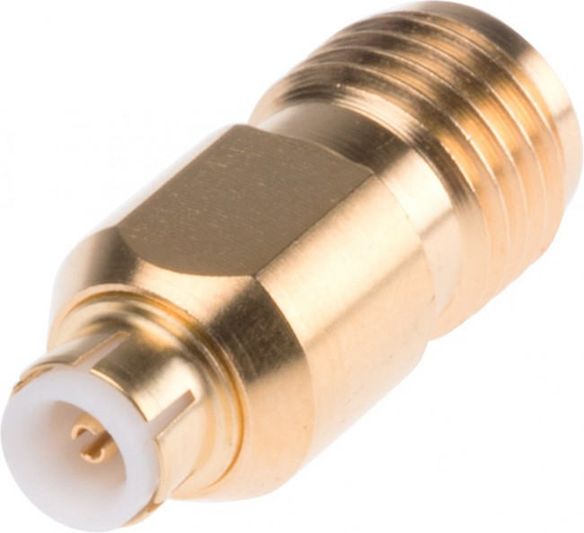 33_MMBX-SMA-50-1/111_NE, Straight 50 RF Adapter MMBX Plug to SMA Socket 6GHz