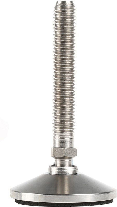A087/001, M12 Stainless Steel Adjustable Foot, 750kg Static Load Capacity 10° Tilt Angle