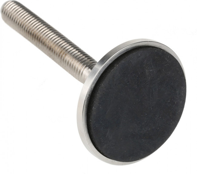 A087/001, M12 Stainless Steel Adjustable Foot, 750kg Static Load Capacity 10° Tilt Angle