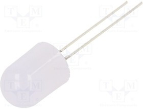 OSW5YKA132B, LED; 10mm; white cold; 750?1120mcd; 30°; Front: flat; 2.8?3.6V