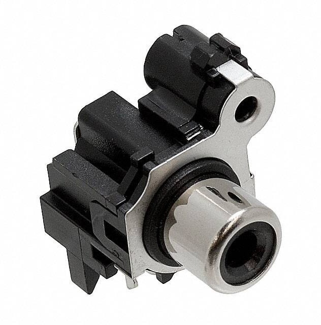 PJRAS1X1S01X, RCA Phono Connectors R/A PC JACK BLACK