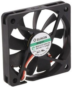 MF60101V3-F99-A, Вентилятор осевой, 12В DC, 60x60x10мм, подшипник Vapo, 20,62куб.м/ч, 20,5дБА