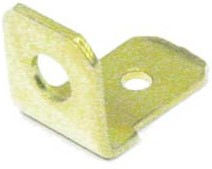 Клемма вилка, 6,3x0,8x"O"d3, латунь, угловая 90 градусов