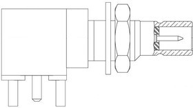 131-3701-531, RF Connectors / Coaxial Connectors JACK ASM,RA PC MOUNT BULKHEAD, SMB 131-3701-531, RF Connectors / Coaxial Connectors JACK ASM,RA PC MOUNT BULKHEAD, SMB