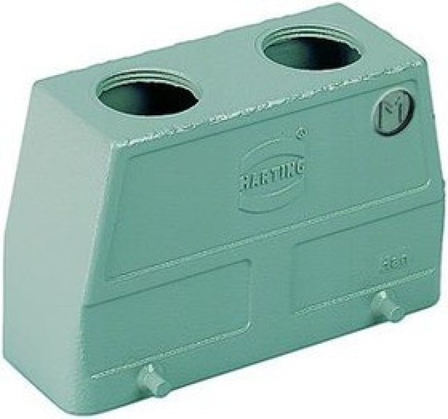 19300240467, Heavy Duty Power Connectors METAL HOOD HAN 24B 2 LVR LCKING