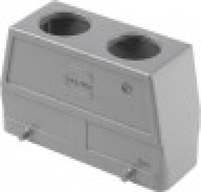 19300240467, Heavy Duty Power Connectors METAL HOOD HAN 24B 2 LVR LCKING