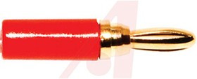 BU-P3690-2, Red Male Banana Plug, 5A
