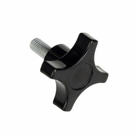 2830-E, 4 Prong Knob, Black
