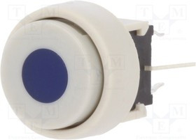 PB6136FBL-4, Переключатель: клавиатура, Пол: 2, DPDT, 0,1A/30ВDC, белый, LED