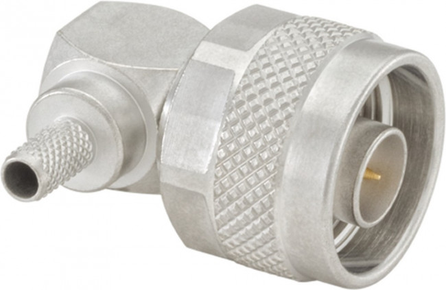 53S205-306N5, Cable connector, N angled, N-Type, Brass, Plug, Right Angle, 50Ohm, Solder Terminal, Crimp Terminal 53S205-306N5, Cable connector, N angled, N-Type, Brass, Plug, Right Angle, 50Ohm, Solder Terminal, Crimp Terminal