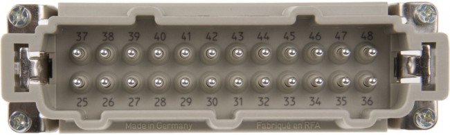 09332162602, Разъем: прямоугольный, "папа", Han E HMC, PIN: 16, размер 16В, 500В 09332162602, Разъем: прямоугольный, "папа", Han E HMC, PIN: 16, размер 16В, 500В