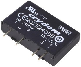 MCXE240D5, Relay SSR 15mA 32V DC-IN 5A 280V AC-OUT 4-Pin SIP