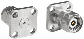 RF240A4PCCA, Male/Female Flange Mount Circular Coaxial Connector, Plug In Termination, Straight Body