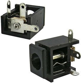 DC-009 2.0mm, Разъём питания штырьковый DC-009 2.0 мм, монтаж на плату