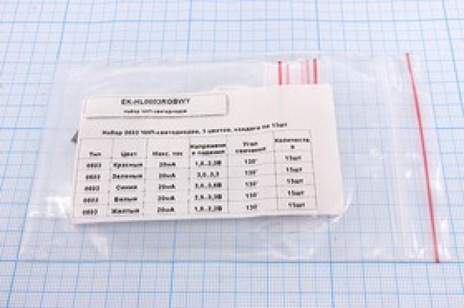 Набор светодиодов размером SMD01608C2, 1.9В, 20мА, угол свечения 130 градусов; СД SMD01608C2\БЖЗКС\\130\ \EK-HL0603RGBWY\набор Набор светодиодов размером SMD01608C2, 1.9В, 20мА, угол свечения 130 градусов; СД SMD01608C2\БЖЗКС\\130\ \EK-HL0603RGBWY\набор