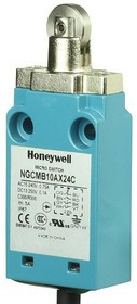 NGCMB10AX24C, Limit Switches 1M Cble,Flying Leads 2NC/2NO RollerPlung