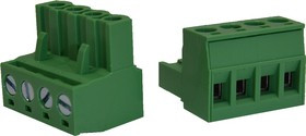 KLR2GK-5.08-04P Разъём на кабель 4P/12A/320V/2.5mm2/ RM5.08mm/Зелёный (НУ=50шт) KLR2GK-5.08-04P Разъём на кабель 4P/12A/320V/2.5mm2/ RM5.08mm/Зелёный (НУ=50шт)