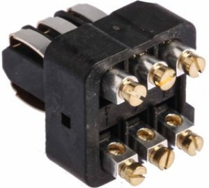 09700062813, Heavy Duty Power Connectors HAN STAF 6P FEMALE SCREW TERMINATION