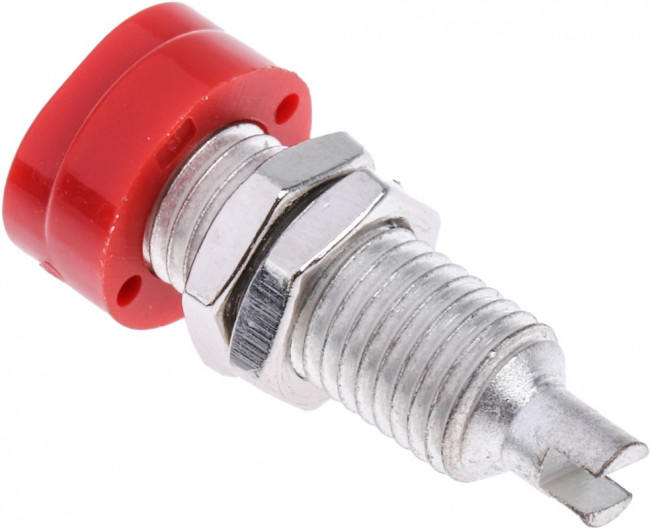 930175101, Red Female Banana Socket, 4 mm Connector, Solder Termination, 16A, 30 V ac, 60V dc, Tin