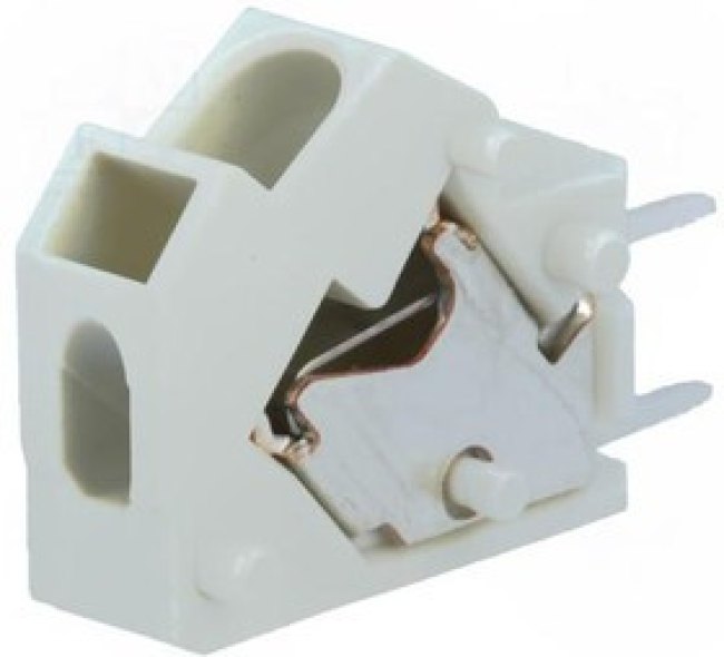 254-843, Зажимная рейка для печатных плат, угловой 45°, 5мм, на PCB, 24А 254-843, Зажимная рейка для печатных плат, угловой 45°, 5мм, на PCB, 24А