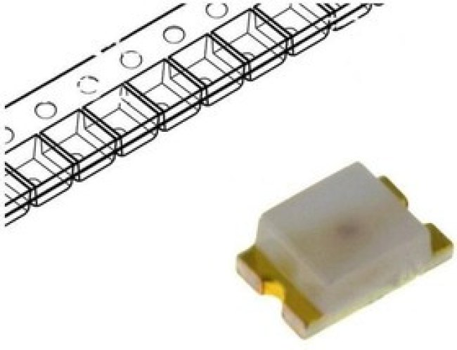 HSMS-C170, Светодиод, Красный, SMD (Поверхностный Монтаж), 20 мА, 2.1 В, 626 нм