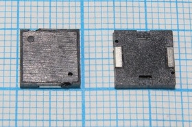 Звонок пьезоэлектрический с боковым выходом звука SMD 9x 9x1.8мм, 4кГц; SMDбок зп 9x 9x1,8\1~25\\ 4,