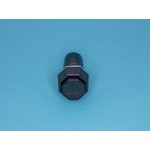 Кнопка восьмиуг. 220В 1А с фикс.крепл.гайка (черная) (PSW-6FA-B)., Кнопка