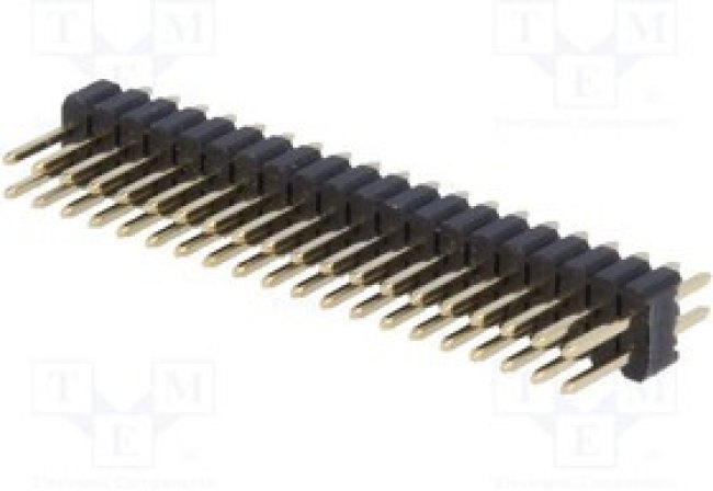 DS1031-06-2*20P8BV-4-1, Штыревой, IDC, "папа", PIN 40, прямой, 1,27мм, THT, 2x20, позолота