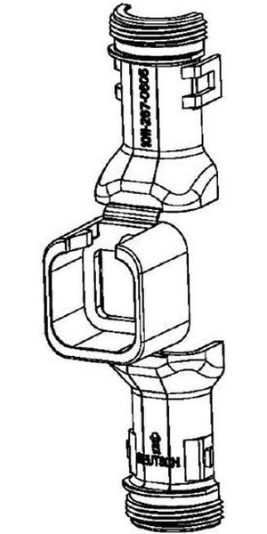 1011-267-0605, DT 6-way Automotive Connector Backshell Backshell, 1011-267-0605
