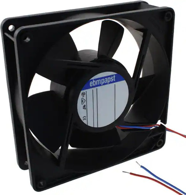 5214NM, 5200 N Series Axial Fan, 24 V dc, DC Operation, 187m³/h, 4.6W, 192mA Max, 127 x 127 x 38mm