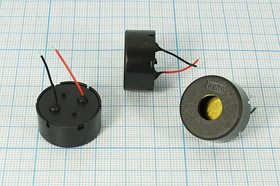 Излучатель звука пьезокерамический без генератора (1~30)В, Резонансная 4кГц зп 22x10\1~30\\ 4,0\2L17