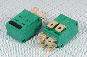 Микропереключатель на две группы контактов 220В/16А 10194 ПКонц 29x20 x16\220\16\ON- (ON)\\H19\MSW-0