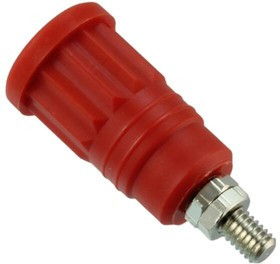 CT2243-2, Test Plugs &amp; Test Jacks 4mmSafetyJack,M4Stud Push-in, Red