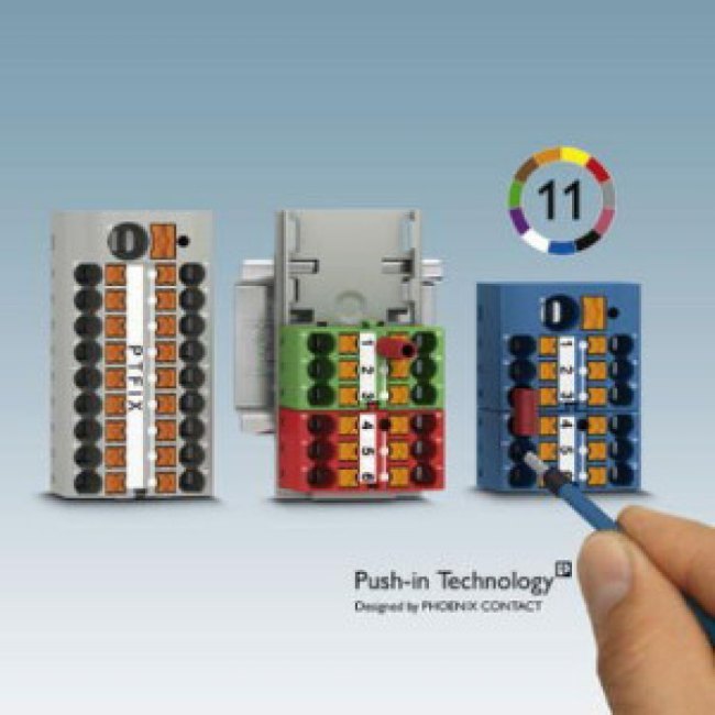 Distribution block, push-in connection, 0.14-4.0 mm², 19 pole, 24 A, 6 kV, red, 3273378 Distribution block, push-in connection, 0.14-4.0 mm², 19 pole, 24 A, 6 kV, red, 3273378